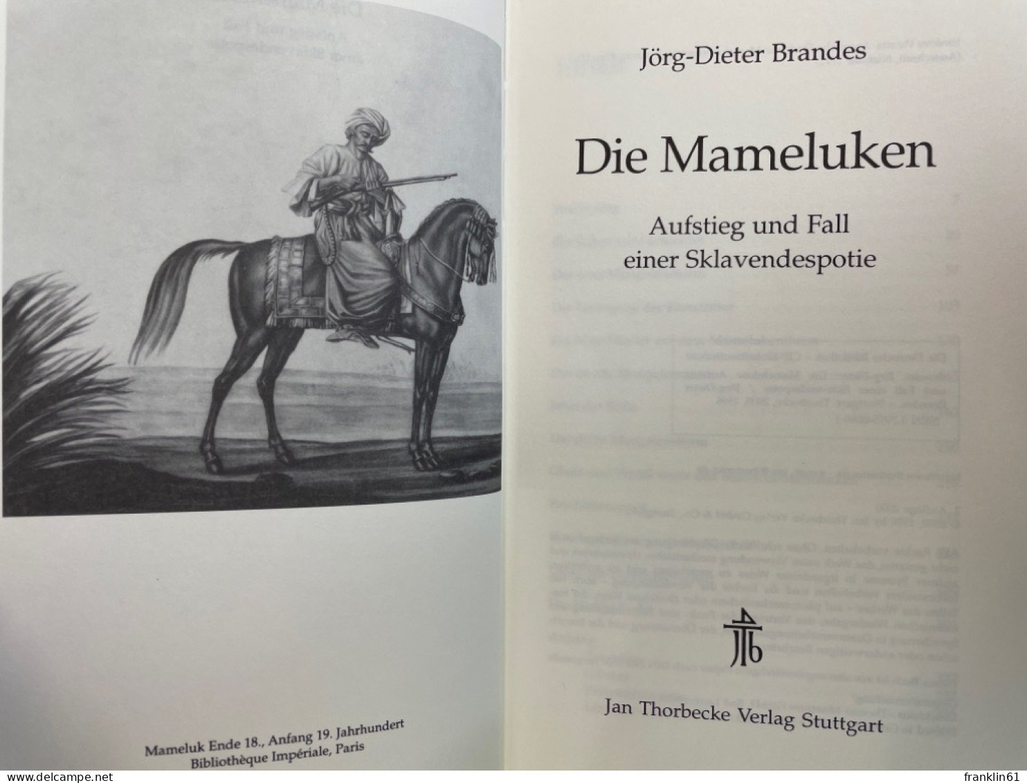 Die Mameluken : Aufstieg Und Fall Einer Sklavendespotie. - 4. Neuzeit (1789-1914)