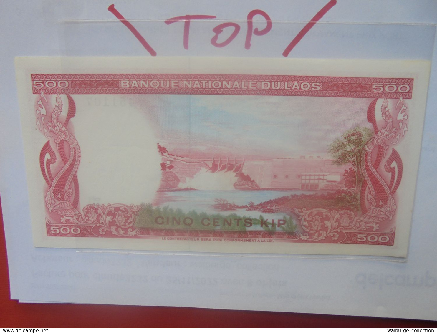 LAOS 500 KIP 1974 Peu Circuler/Presque Neuf (B.29) - Laos