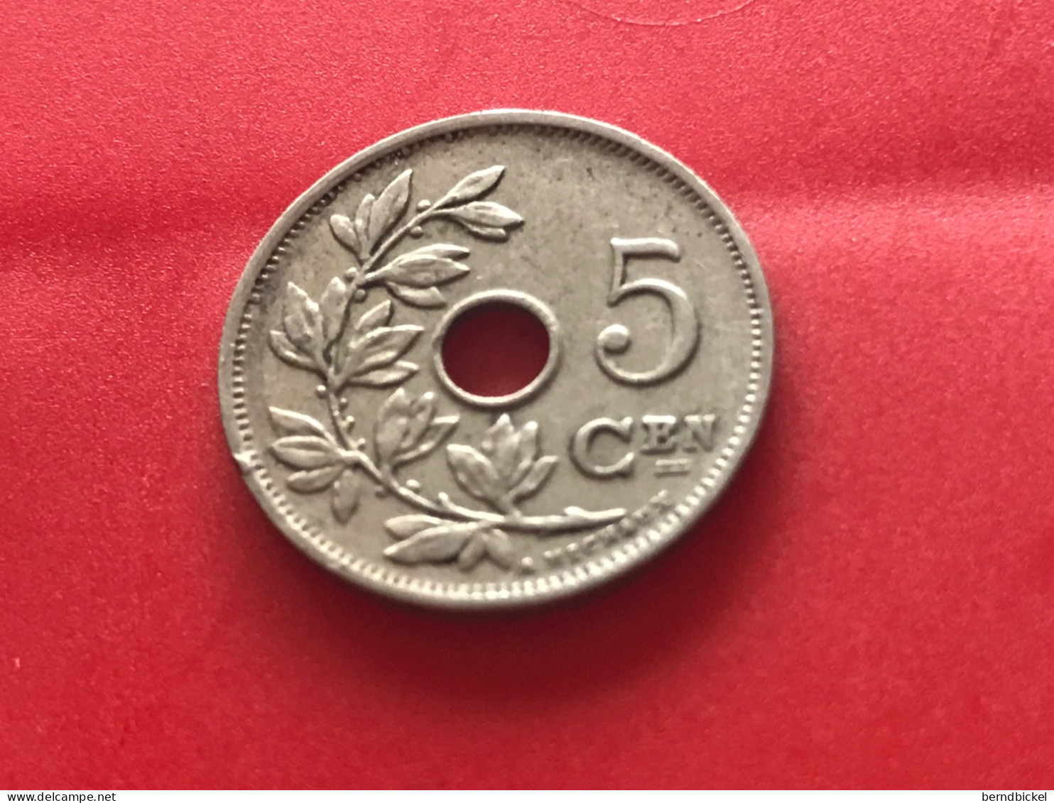 Münze Münzen Umlaufmünze Belgien 5 Centimes 1927 Belgie - 10 Cent
