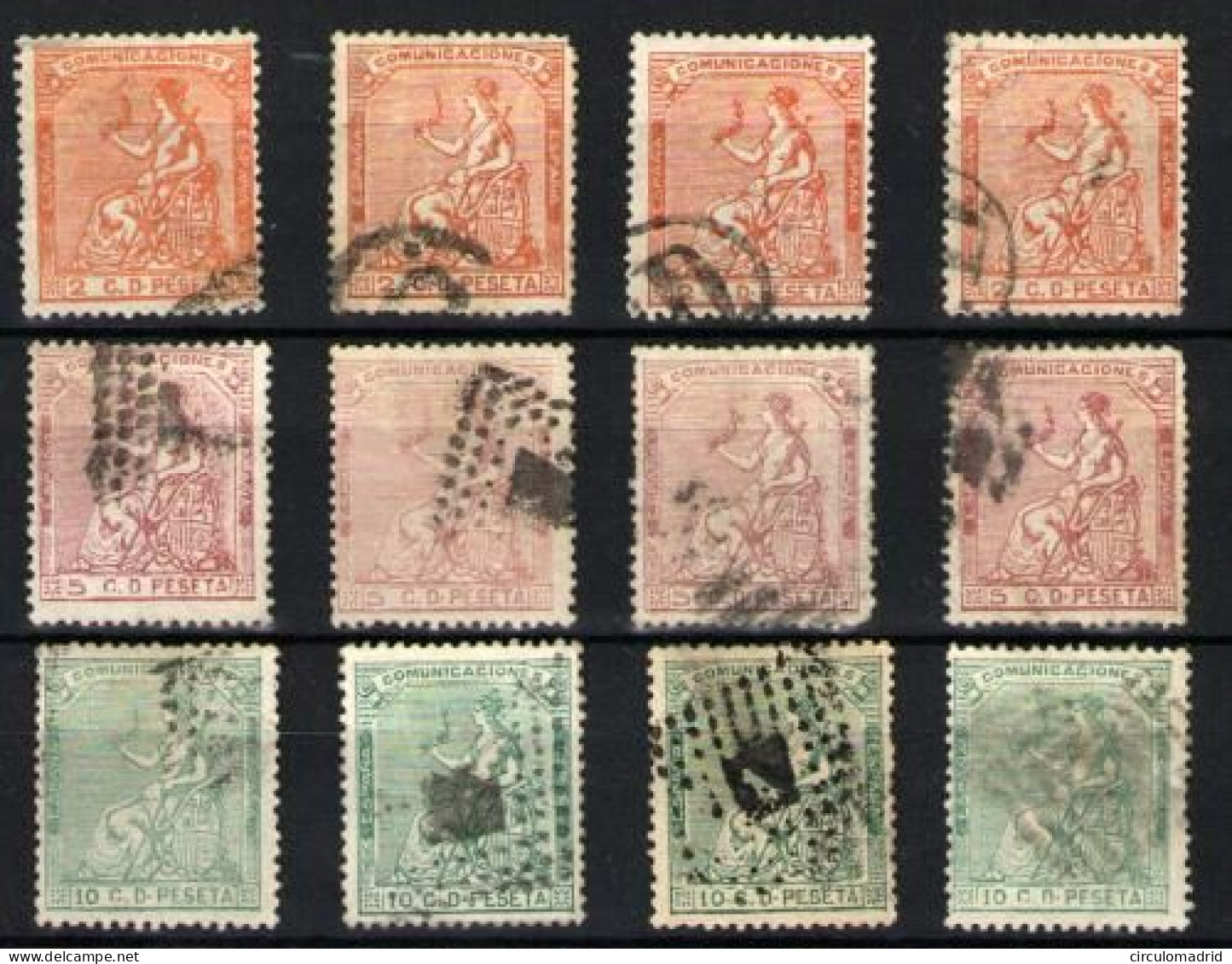 España Nº 131/133. Año 1873 - Used Stamps