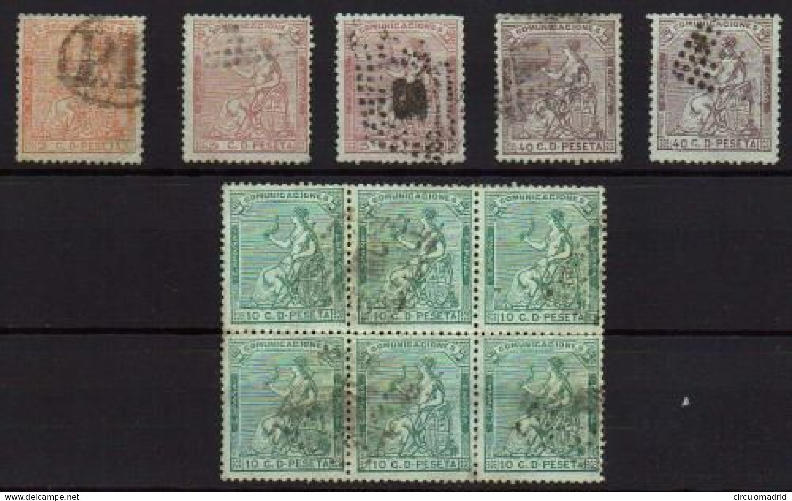 España Nº 131/33,136. Año 1873 - Used Stamps