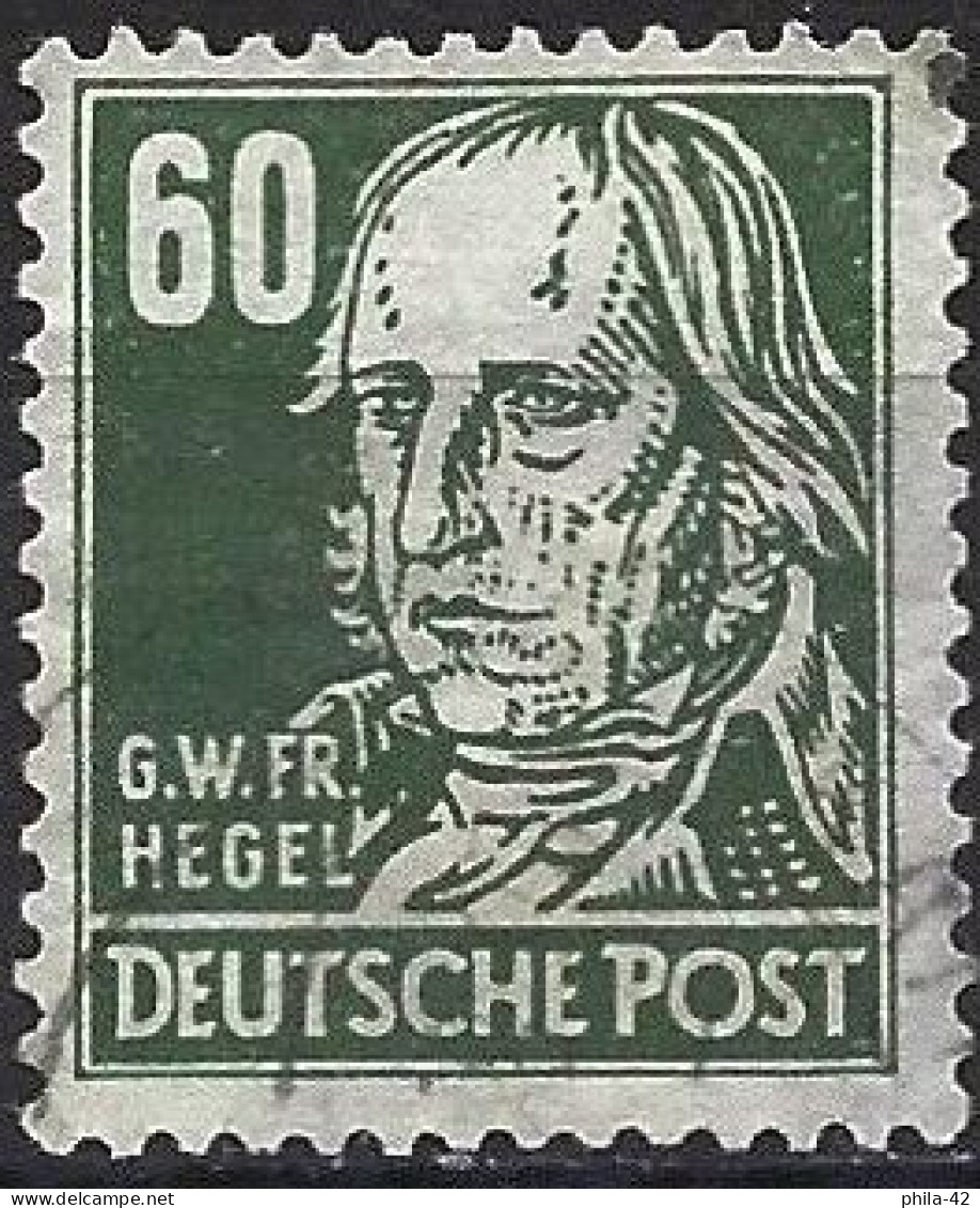 Germany GDR ( General Issue ) 1948 - Mi 225a - YT 45 ( Georg Hegel ) - Gebraucht