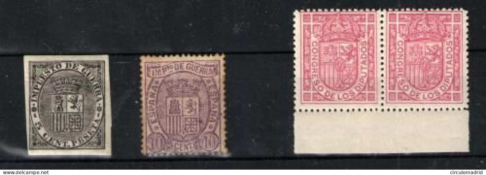 España Nº 141s,155 Y 230. Año 1874 - Unused Stamps