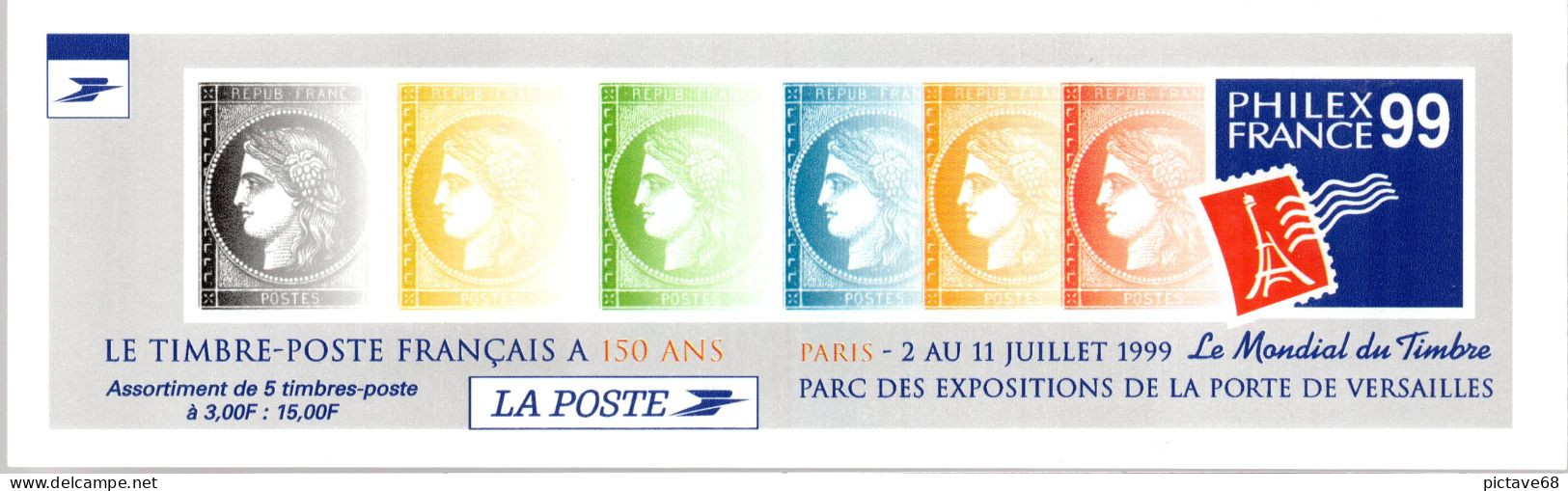 FRANCE / CARNET N° BC3213  LE TIMBRE POSTE FRANCAIS A 150 ANS - Gelegenheidsboekjes