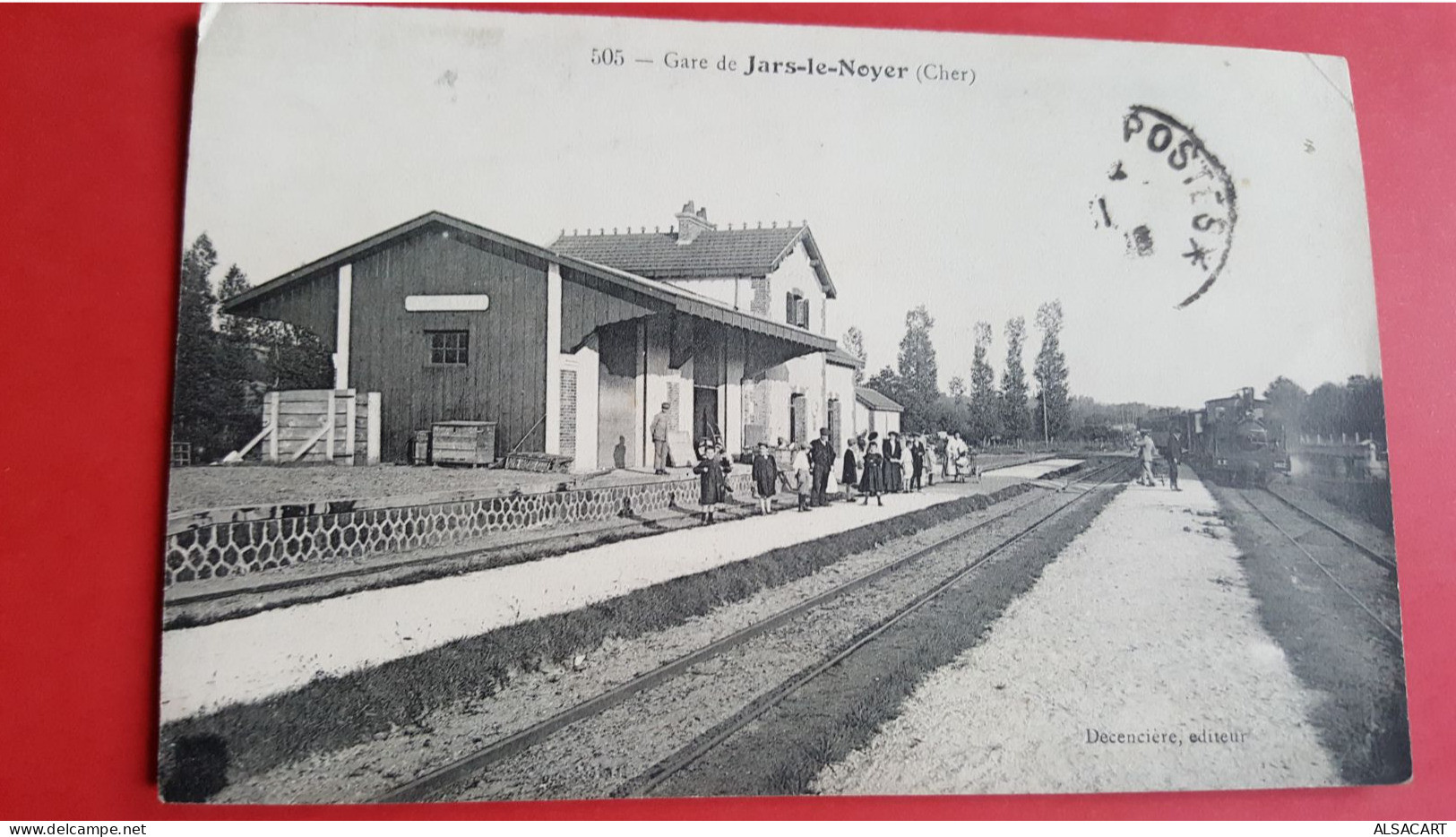 Jars- Le- Noyes , La Gare Avec Train , Rare - Autres & Non Classés