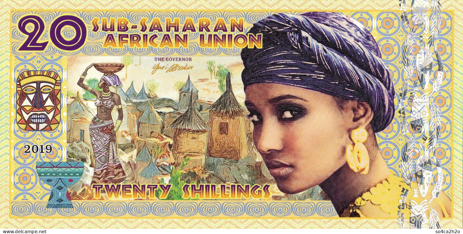 Union De L'Afrique Sub-saharienne 20 Shillings 2019 MALI  UNC  POLYMER  Emission Privée - Fictifs & Spécimens