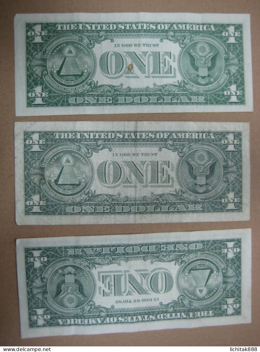 USA United States Of America $1 Banknote1963 1969 1977 Used CONDITIONS - A Identificar