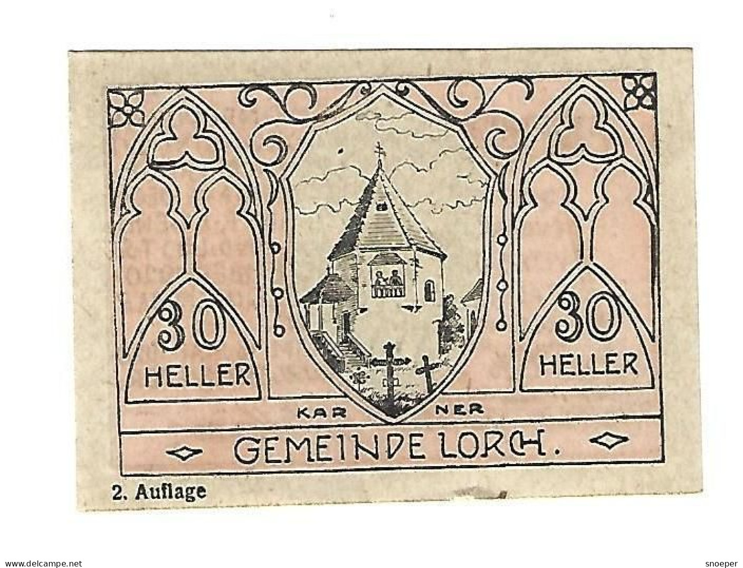 *notgeld   Austria Lorch 30 Heller  564b - Autriche