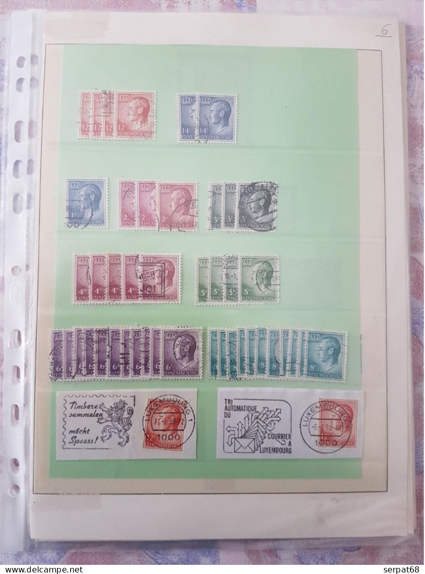 Lot : Luxembourg Oblitérés & FDC - Collections