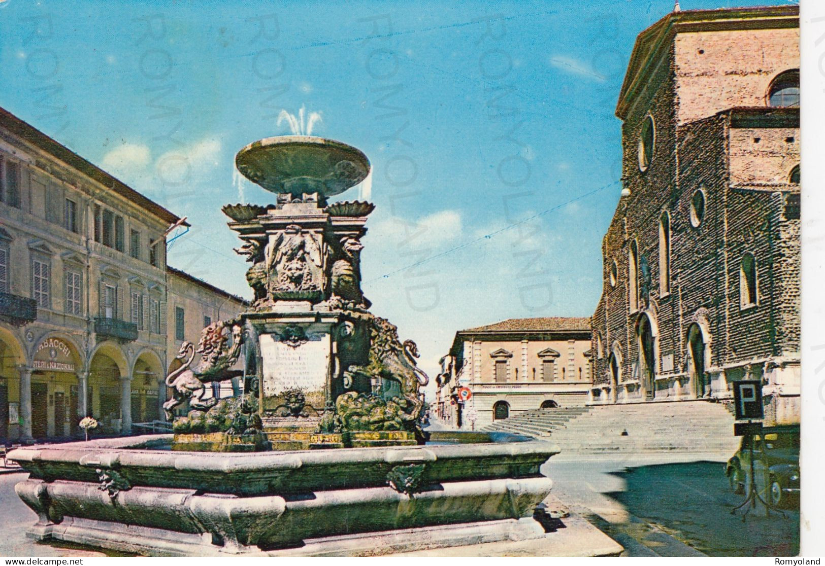 CARTOLINA  FAENZA,EMILIA ROMAGNA-FONTE MONUMENTALE-STORIA,CULTURA,MEMORIA,RELIGIONE,BELLA ITALIA,VIAGGIATA 1960 - Faenza