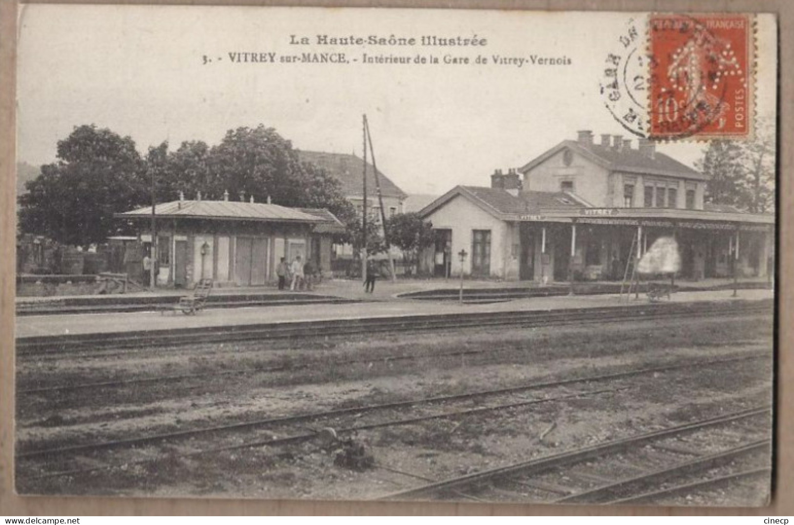 CPA 70 - VITREY SUR MANCE - Intérieur De La Gare De Vitrey Vernois - TB PLAN VOIES CHEMIN DE FER ANIMATION QUAIS - Vitrey-sur-Mance