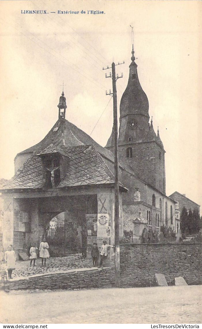 BELGIQUE - LIEGE - LIERNEUX - Extérieur De L'eglise - Carte Postale Ancienne - Lierneux