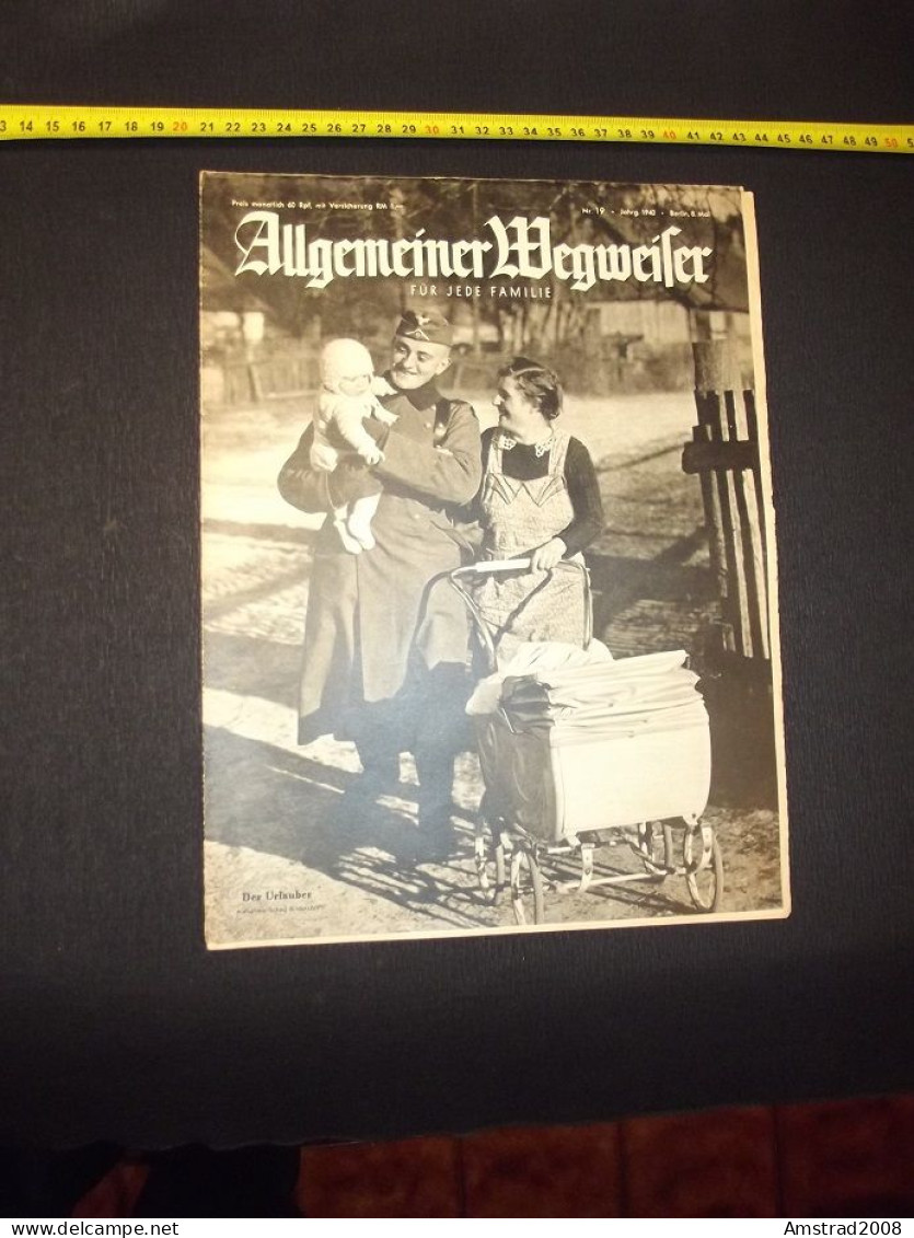 1940 - ALLGEMEINER WEGWEISER - FÜR JEDE FAMILIE - GERMANY - GERMANIA THIRD REICH - ALLEMAGNE - DEUTSCHLAND - Tempo Libero & Collezioni