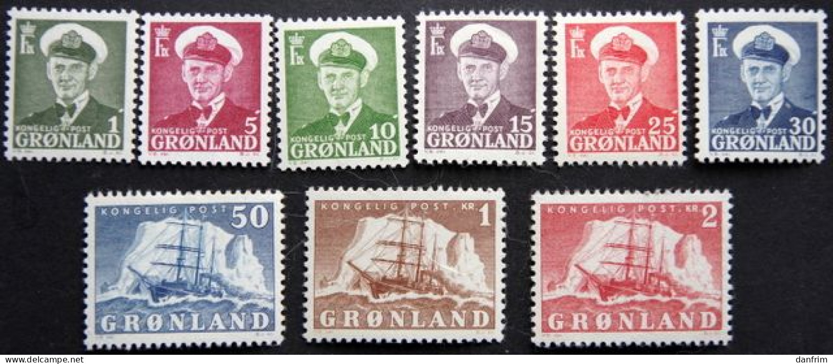 Greenland 1950   Minr.28-36 MNH (**)  ( LOT F 2095) - Neufs