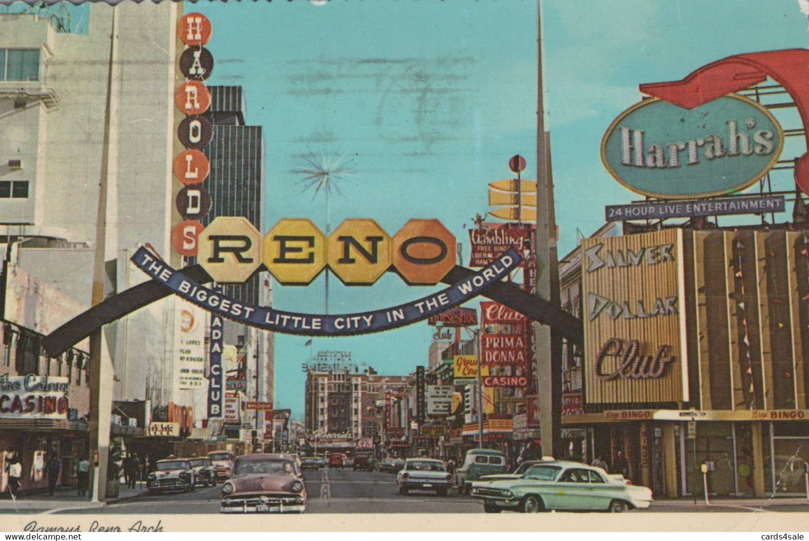 The Famous Reno Arch In Reno Nevada - Reno