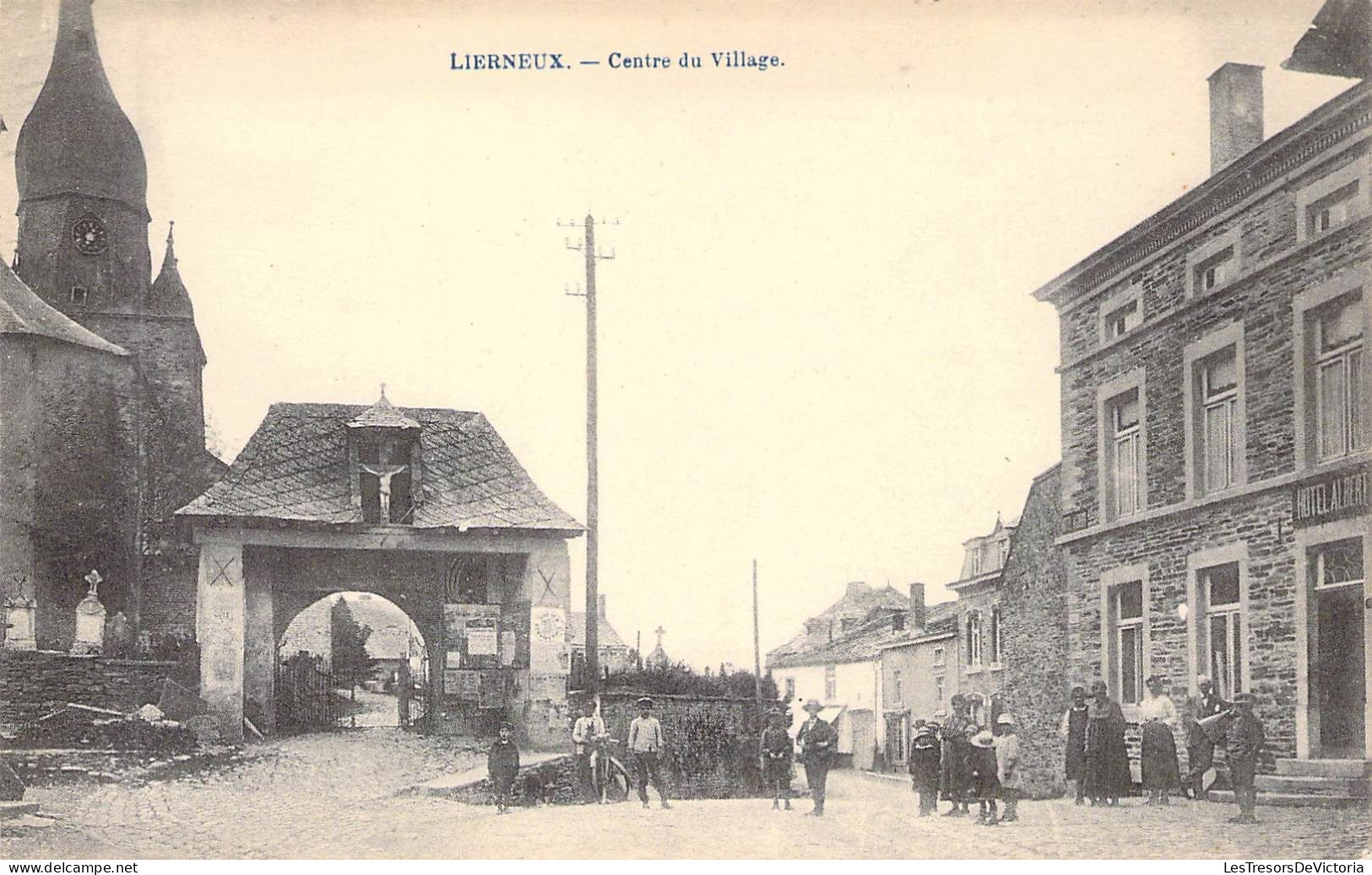 BELGIQUE - LIEGE - LIERNEUX - Centre Du Village - Carte Postale Ancienne - Lierneux