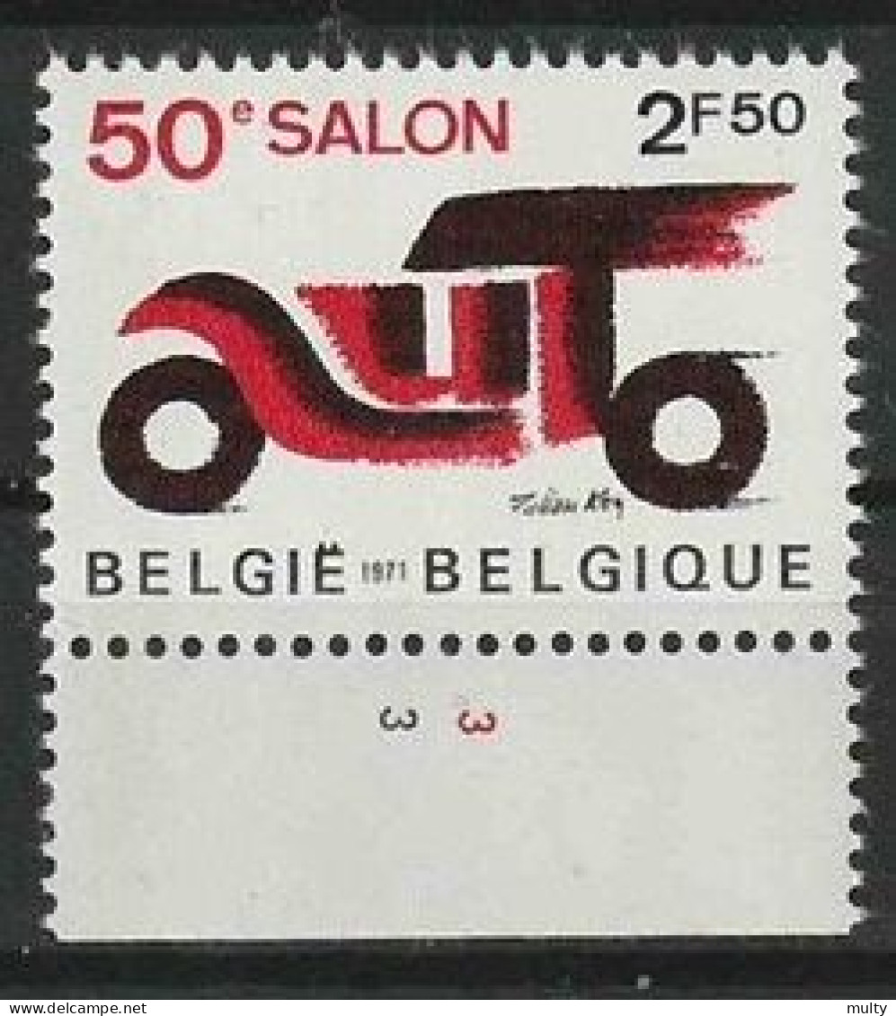Belgie OCB 1568 ** MNH Met Plaatnummer 3 - 1971-1980