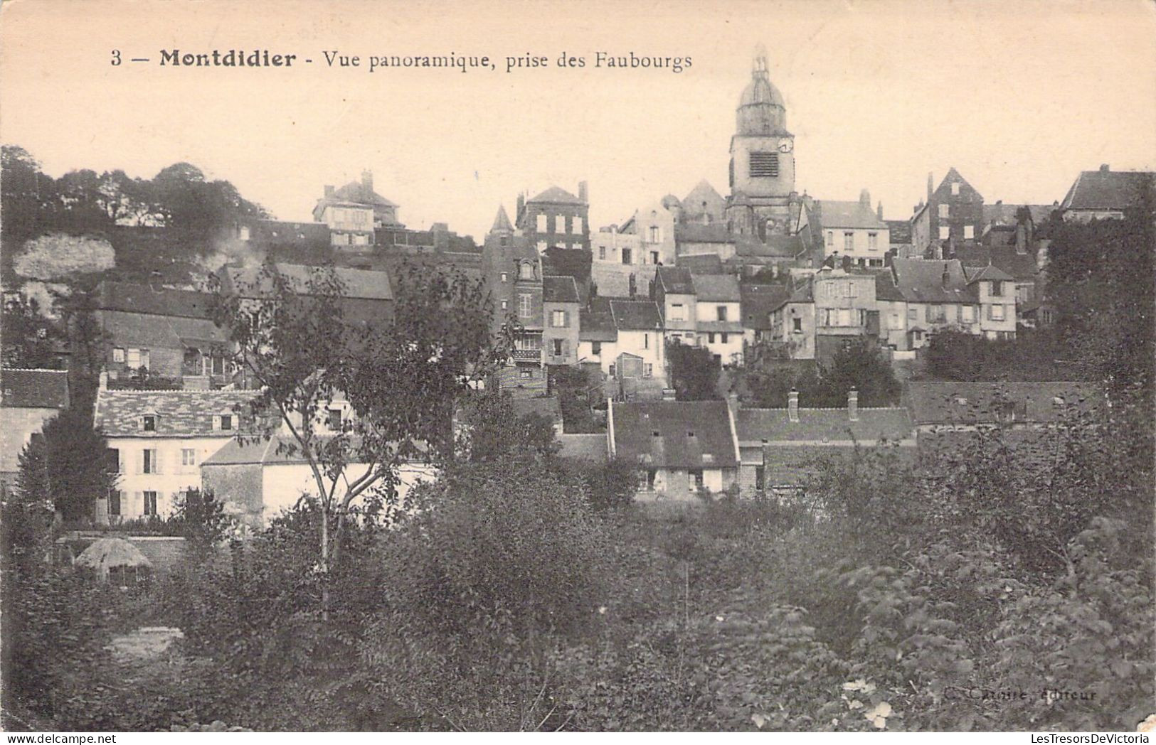 FRANCE - 80 - MONTDIDIER - Vue Panoramique Prise Des Faubourgs  - Carte Postale Ancienne - Montdidier