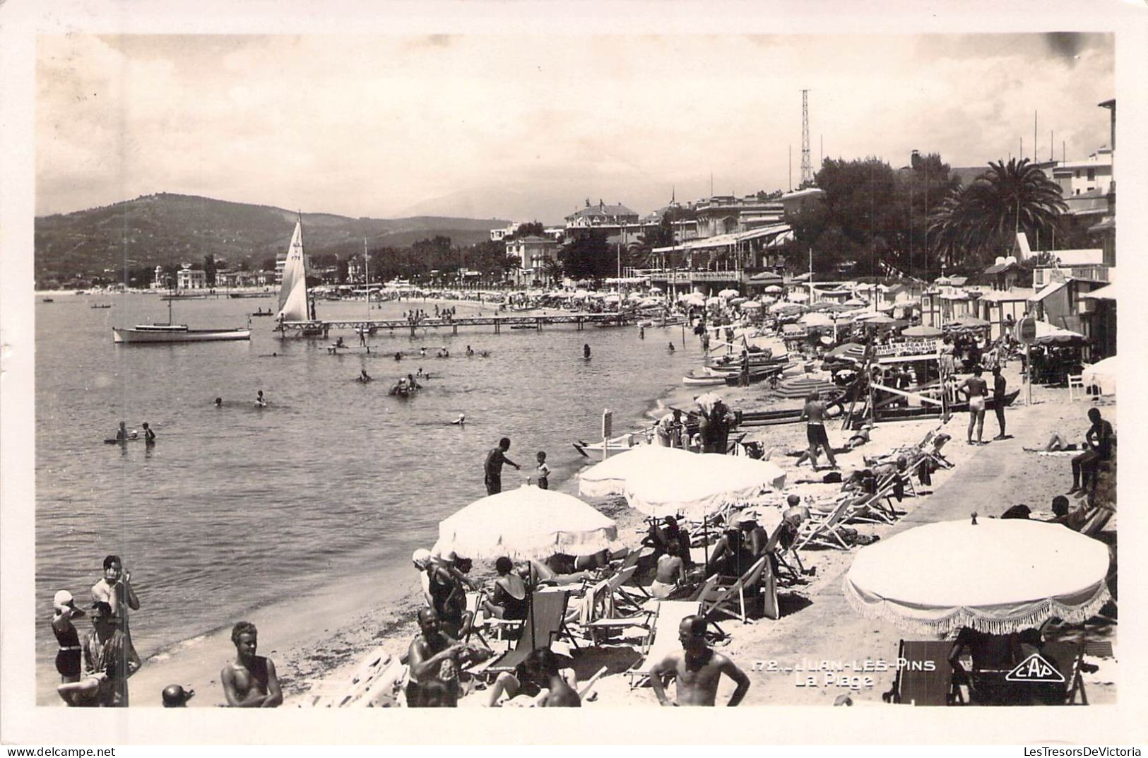 FRANCE - 06 - JUAN LES PINS - La Plage - Carte Postale Ancienne - Other & Unclassified