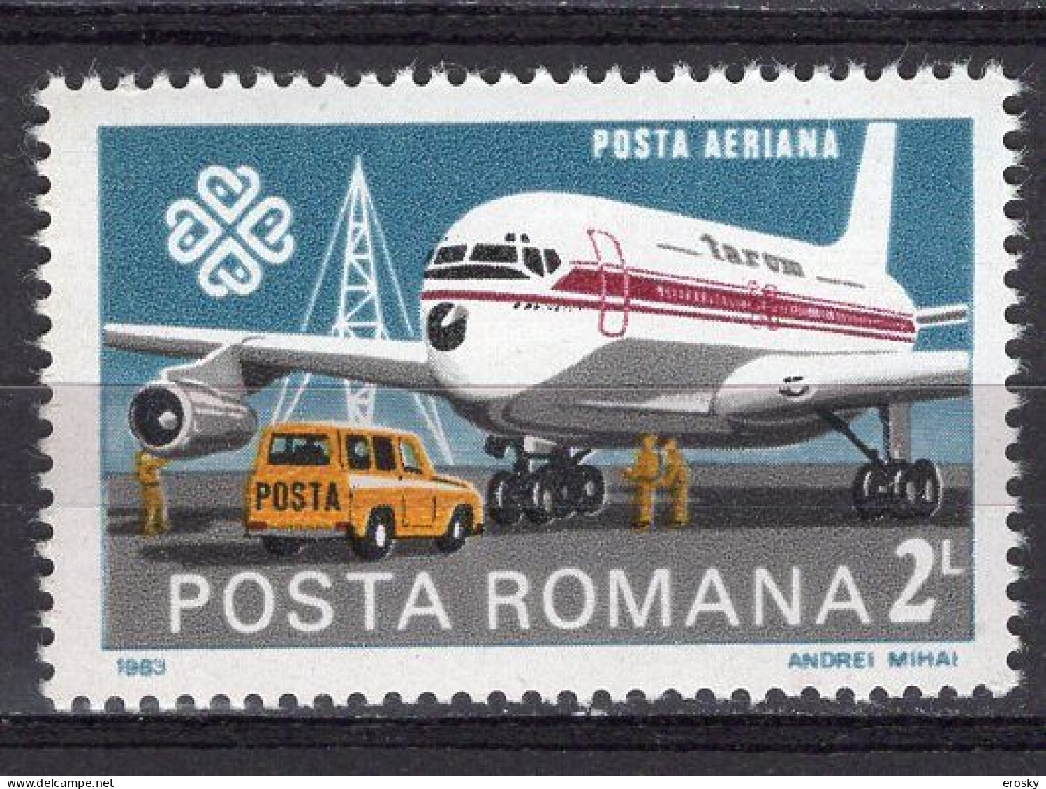 S2579 - ROMANIA ROUMANIE AERIENNE Yv N°294 ** - Ungebraucht