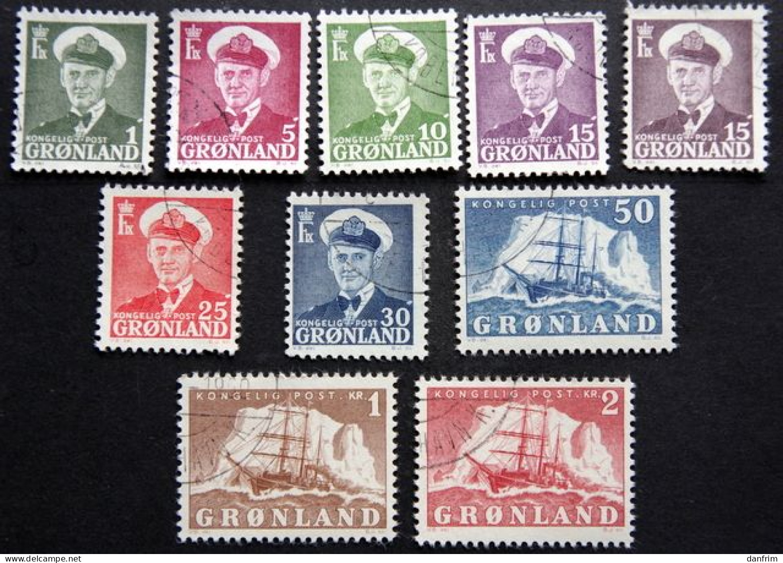 Greenland  1950   MiNr.28-36  ( Lot G 2310 ) - Oblitérés