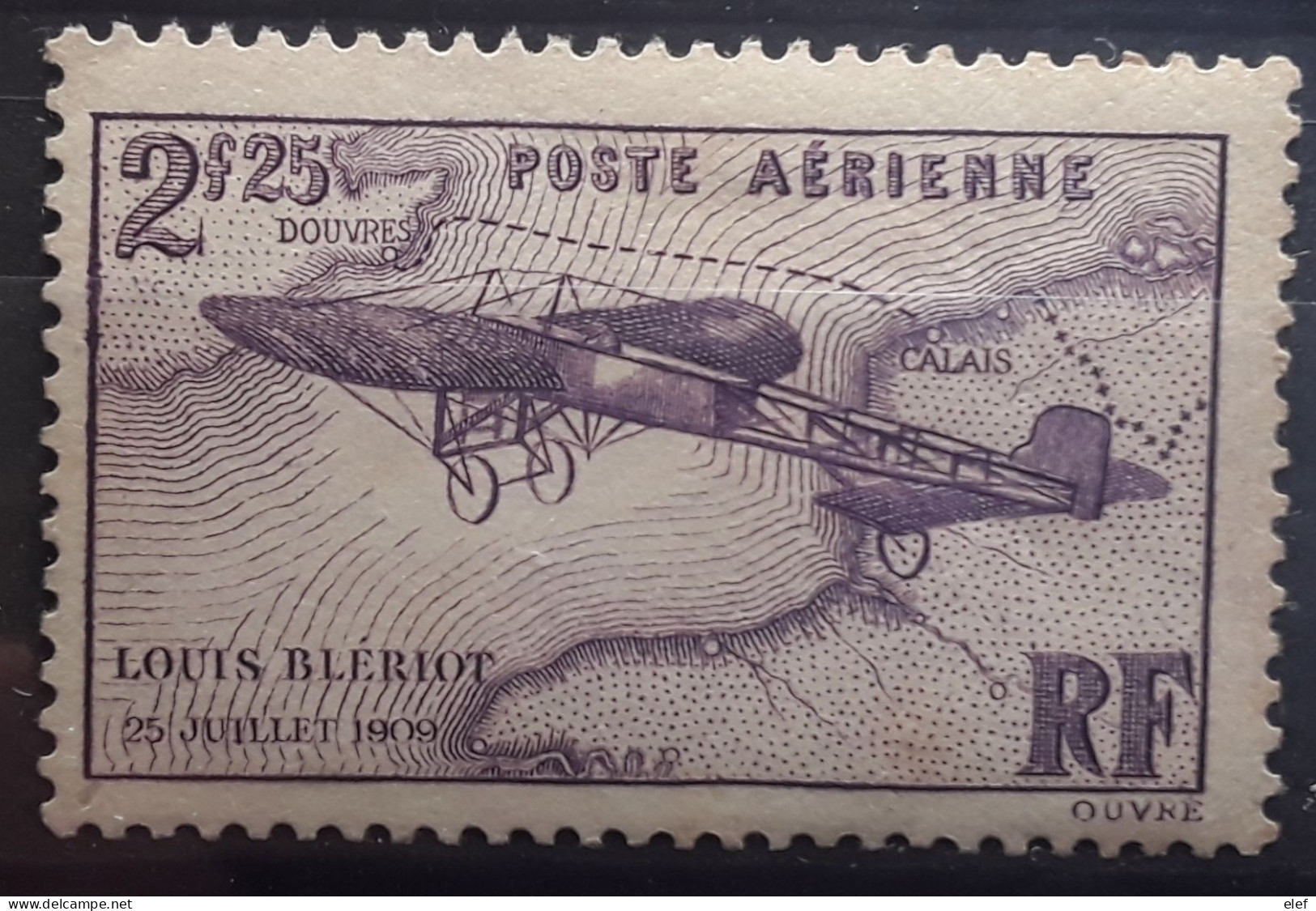 France POSTE AÉRIENNE AIRMAIL 1934 Traversée De La Manche Par BLERIOT , Yvert No 7, Neuf * MH BTB Cote 25 Euros - 1927-1959 Neufs
