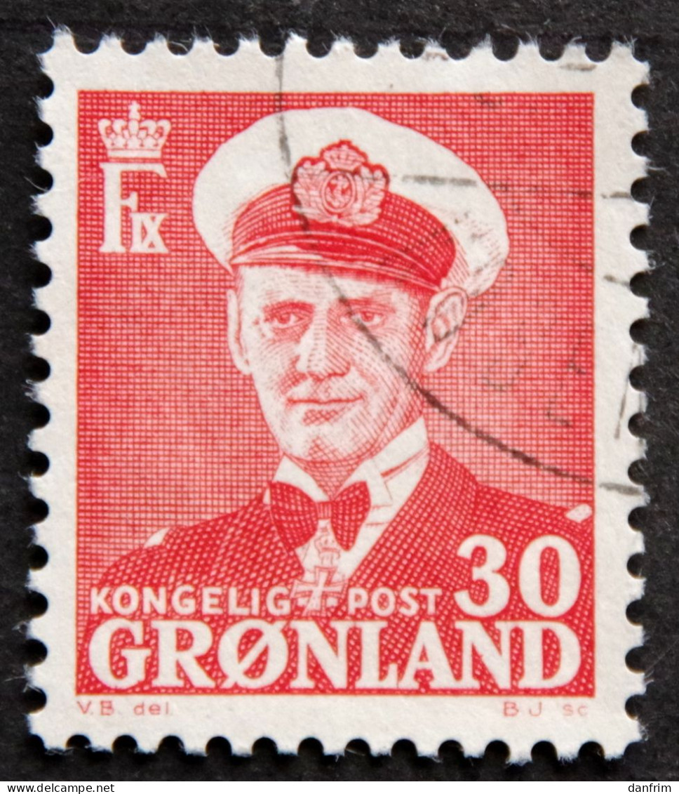 Greenland 1959  King Frederik IX MiNr 44 (O) ( Lot G 2660) - Gebruikt