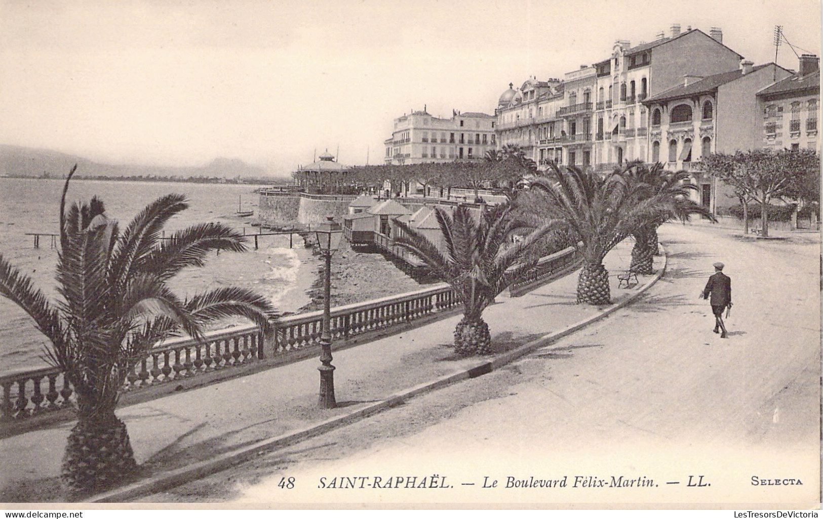 FRANCE - 83 - SAINT RAPHAEL - Le Boulevard Félix Martin - Carte Postale Ancienne - Saint-Raphaël