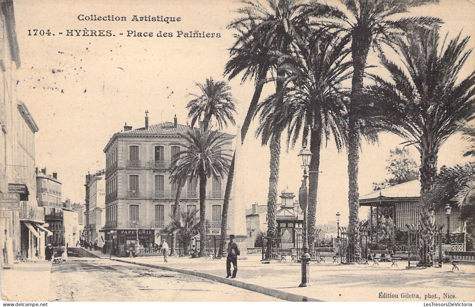 FRANCE - 83 - HYERES - Place Des Palmiers - Carte Postale Ancienne - Hyeres