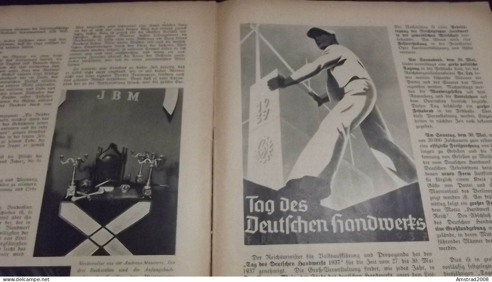 1937 - DER  AUFBAU  - GERMANY - GERMANIA THIRD REICH - ALLEMAGNE - DEUTSCHLAND