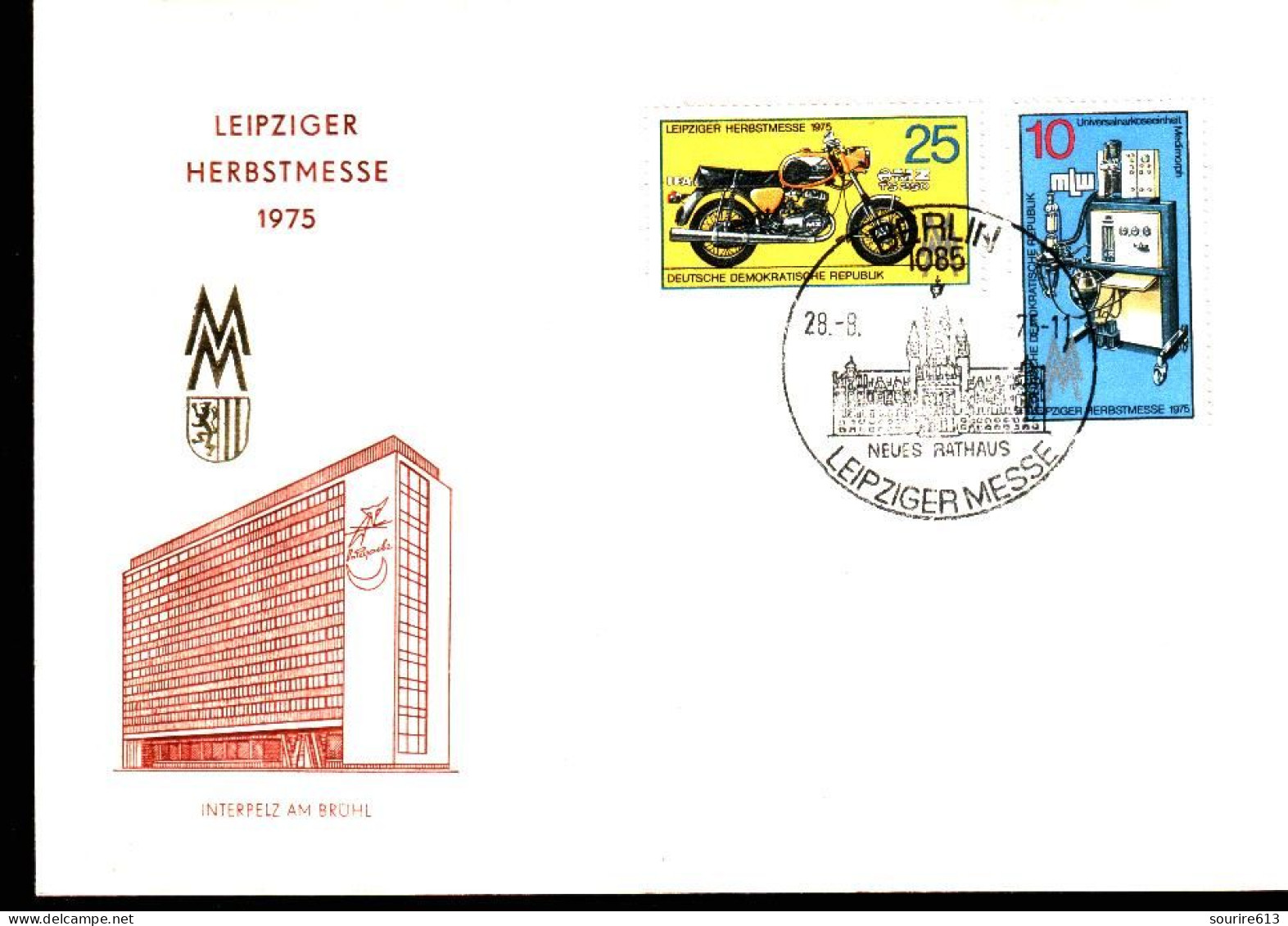 Fdc Allemagne 1975 Santé Drogue Unité Narcotique Medimorph Moto MZ TS 250 - Drogue