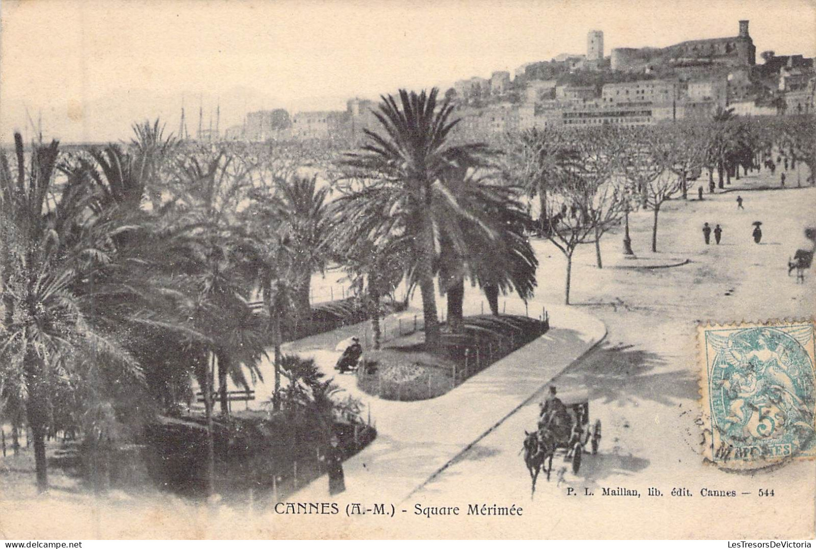 FRANCE - 06 - CANNES - Square Mérimée - Edit P L Maillan - Carte Postale Ancienne - Cannes