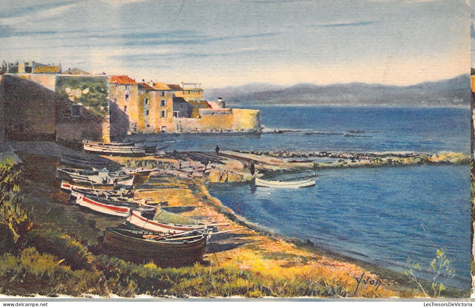 FRANCE - 83 - SAINT TROPEZ - Port Des Pêcheurs - Dans Le Fond Le Massif De L'Esterel - Carte Postale Ancienne - Saint-Tropez