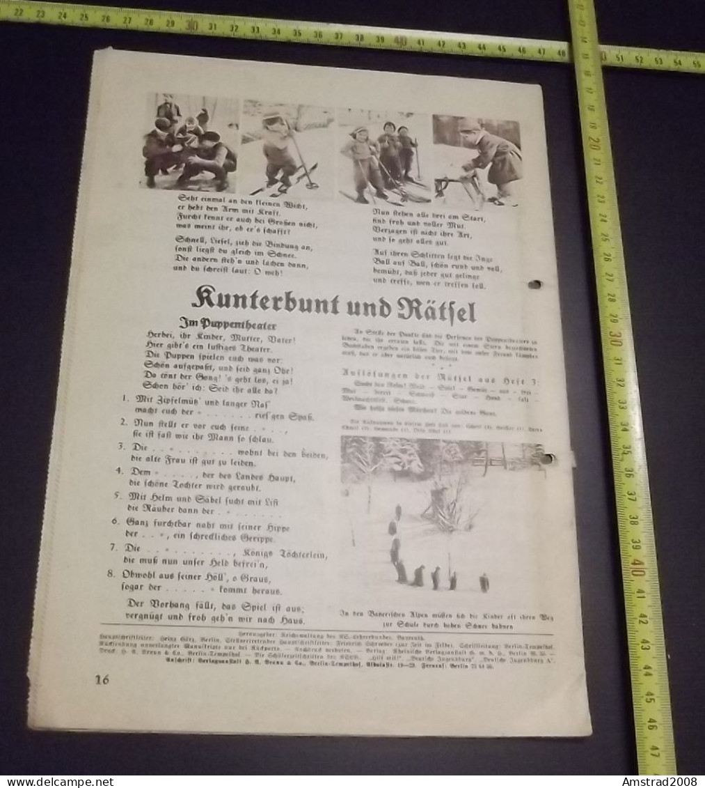 1941 - DEUTSCHE JUGENDBURG  - GERMANY - GERMANIA THIRD REICH - ALLEMAGNE - DEUTSCHLAND - Tempo Libero & Collezioni