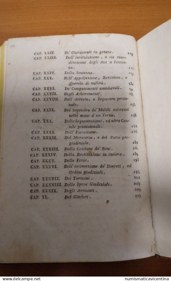 Libro Regole processo civile Stati Austriaci in Italia 1815 Zivilprozessordnung für die österreichischen Staaten Italien