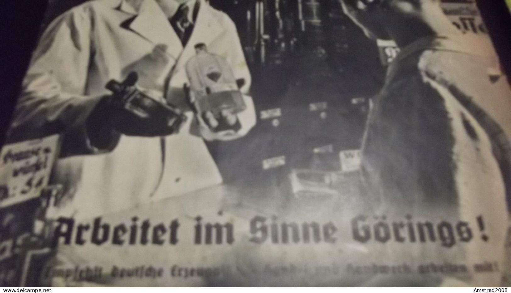 1936 - DER AUFBAU - ARBEITET IM SINNE GORINGS  - GERMANY - GERMANIA THIRD REICH - ALLEMAGNE - DEUTSCHLAND - Tempo Libero & Collezioni