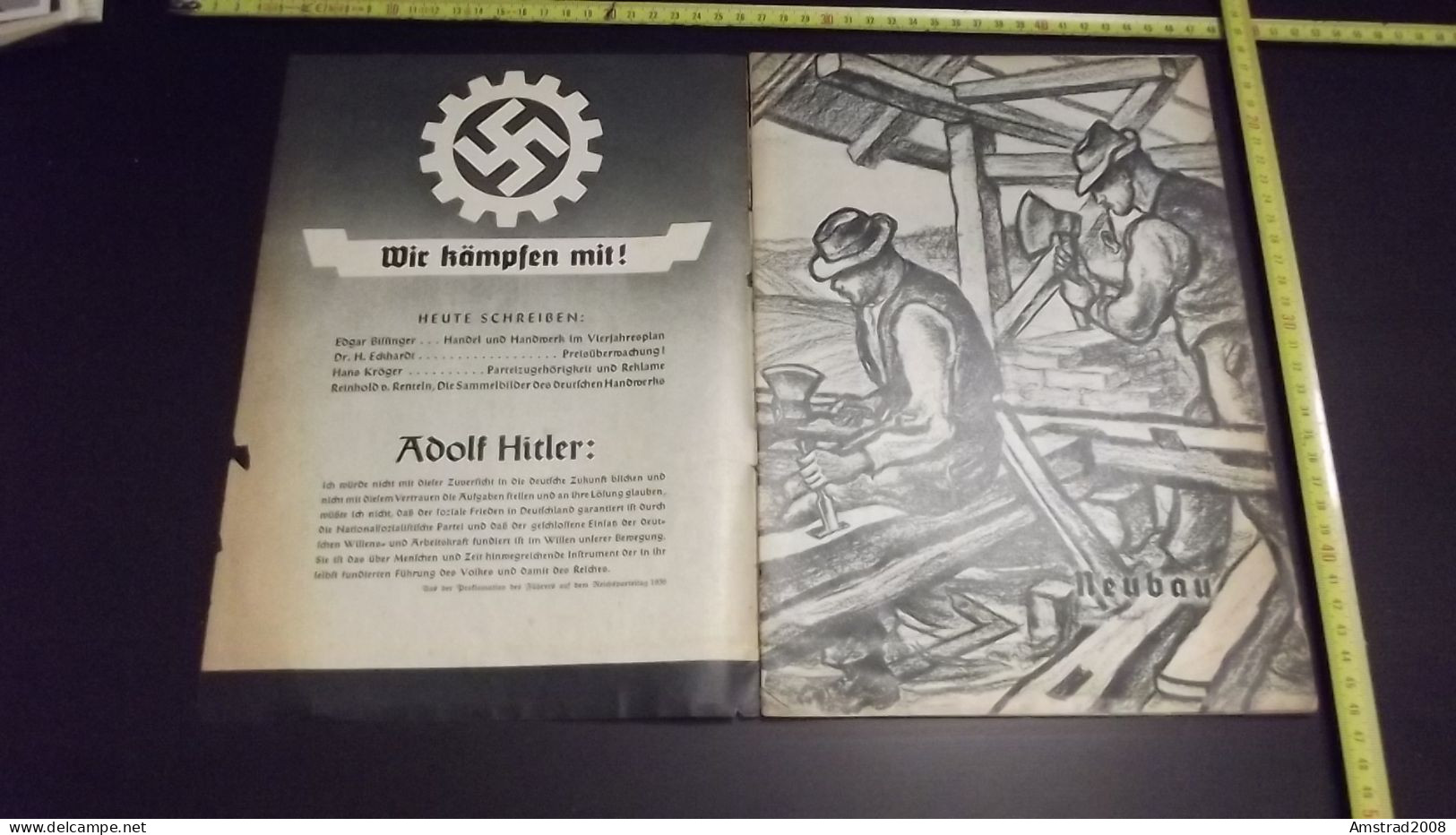 1936 - DER AUFBAU - ARBEITET IM SINNE GORINGS  - GERMANY - GERMANIA THIRD REICH - ALLEMAGNE - DEUTSCHLAND