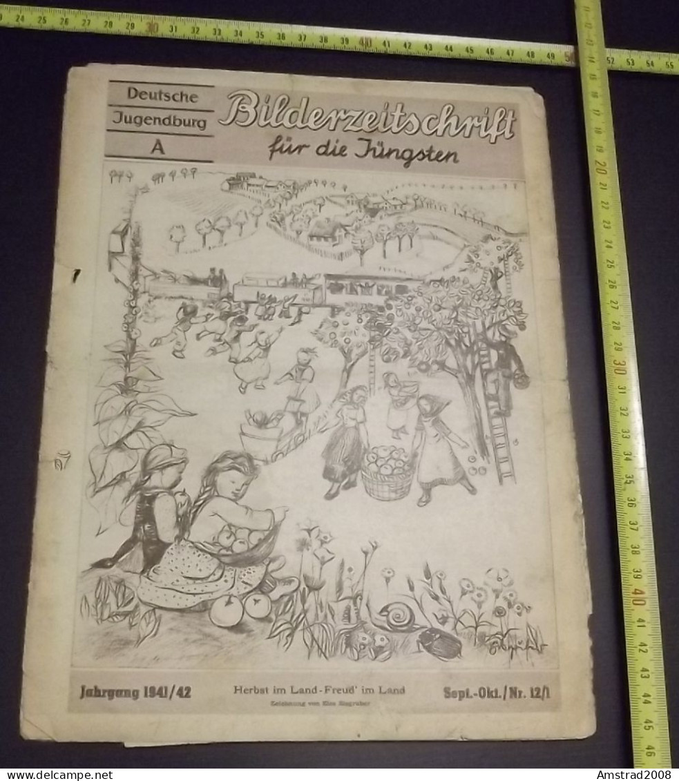 1942 - DEUTSCHE JUGENDBURG - BILDERZEITSCHRIFT FUR DIE JUNGSTEN  -  GERMANIA THIRD REICH - ALLEMAGNE - DEUTSCHLAND - Loisirs & Collections