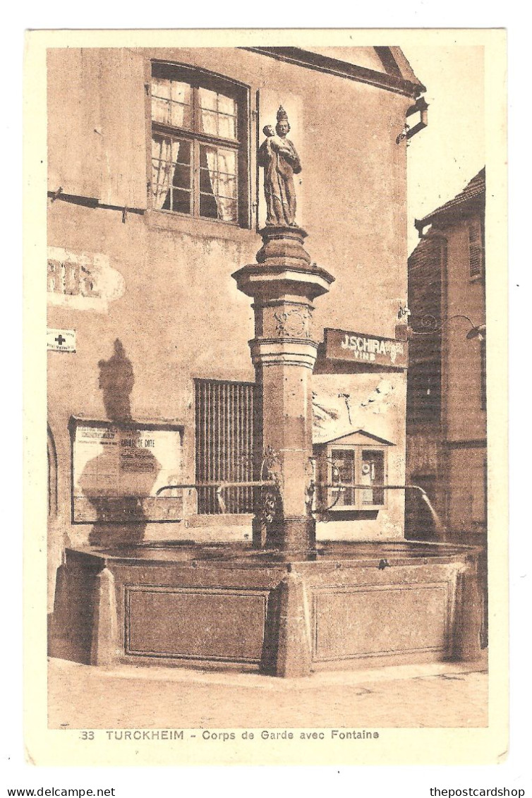 Turckheim, Corps De Garde Avec Fontaine, Haut-Rhin, Alsace Unused - Turckheim