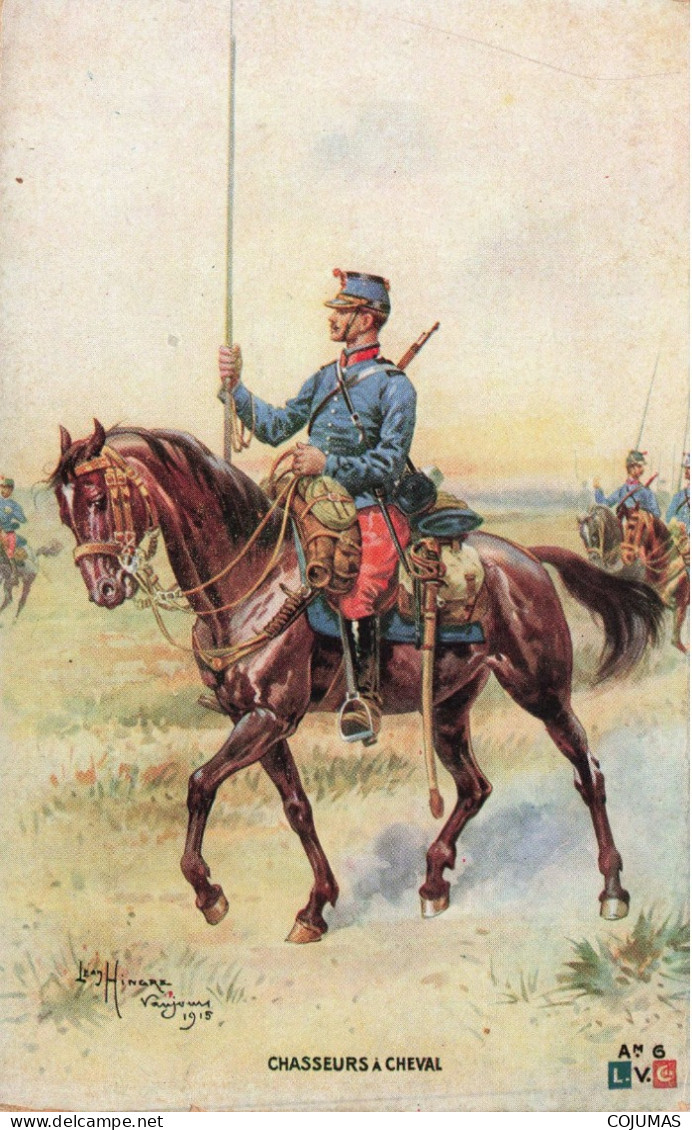 MILITAIRE - S14625 - Chasseurs à Cheval - Illustrateur Léon Hingre 1915 - L1 - Uniformi