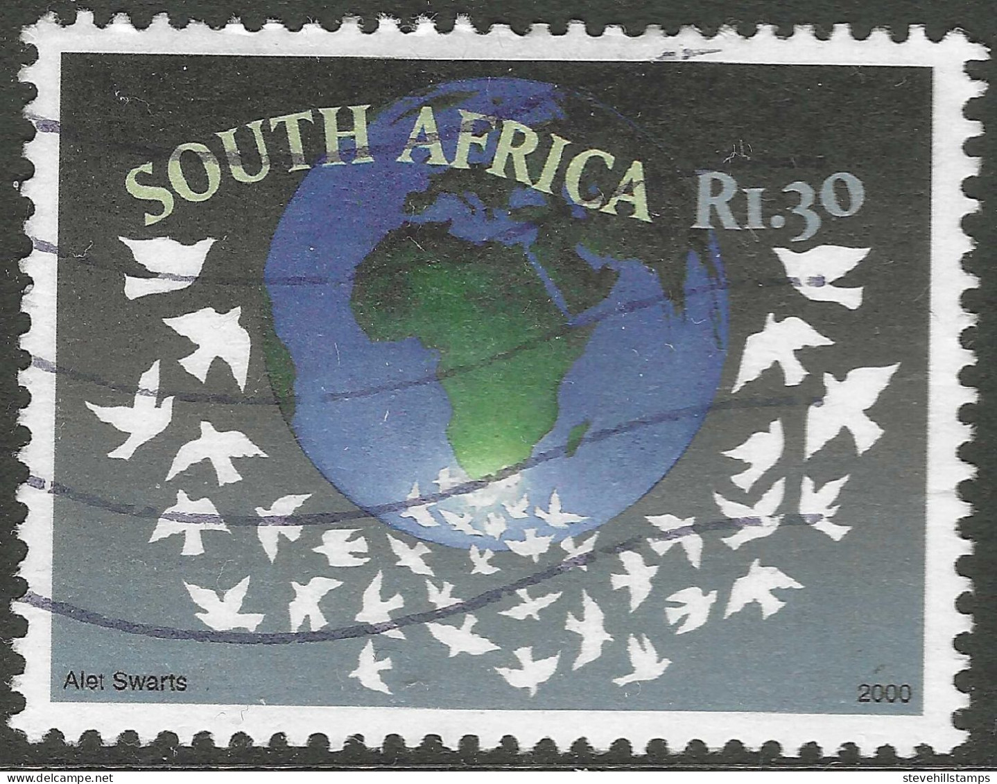 South Africa. 2000 United Nations International Year Of Peace. 1r30 Used. SG 1197 - Gebruikt