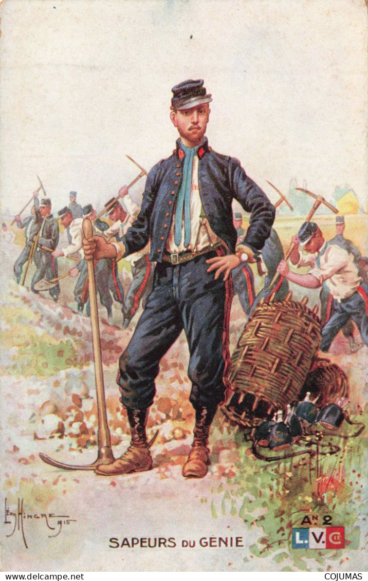 MILITAIRE - S14629 - Sapeurs Du Génie - Illustrateur Léon Hingre 1915 - L1 - Uniformi