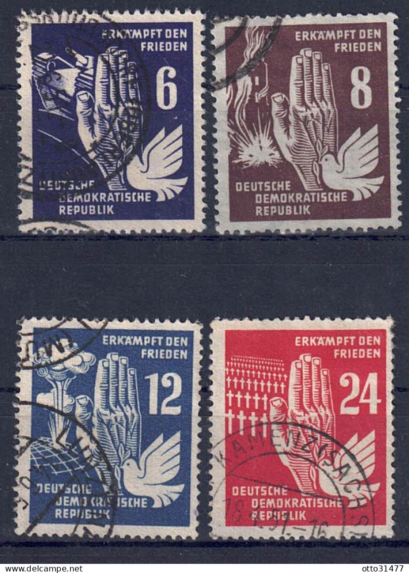 DDR 1950  - Werbeausgaben Für Den Frieden, Nr. 276 - 279, Gestempelt / Used - Gebraucht