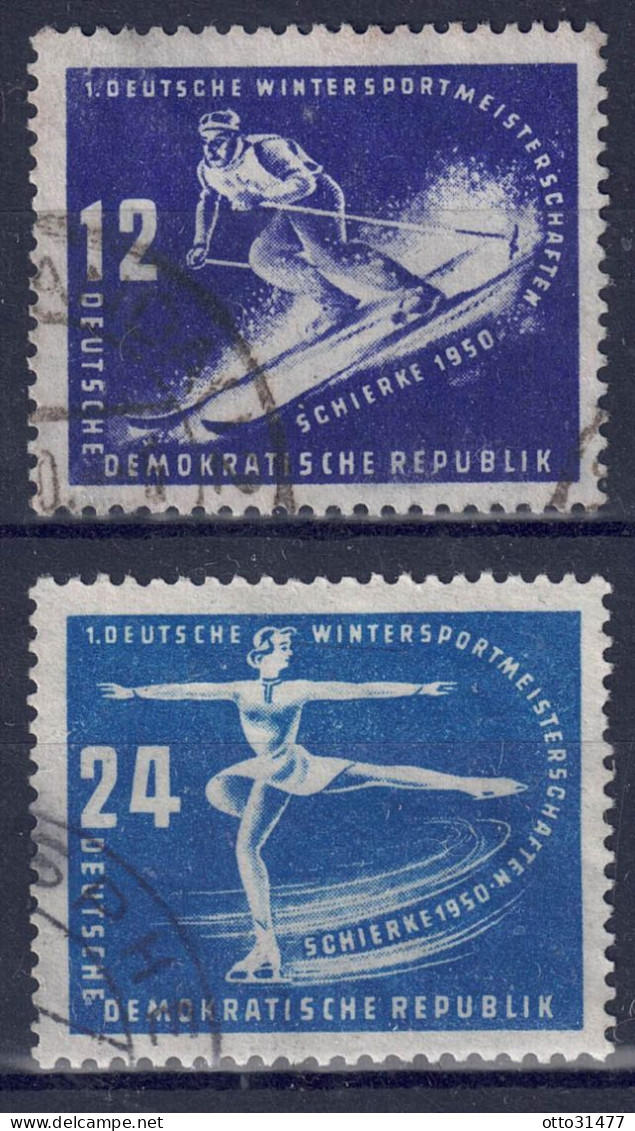 DDR 1950  - Wintersport, Nr. 246 - 247, Gestempelt / Used - Gebraucht