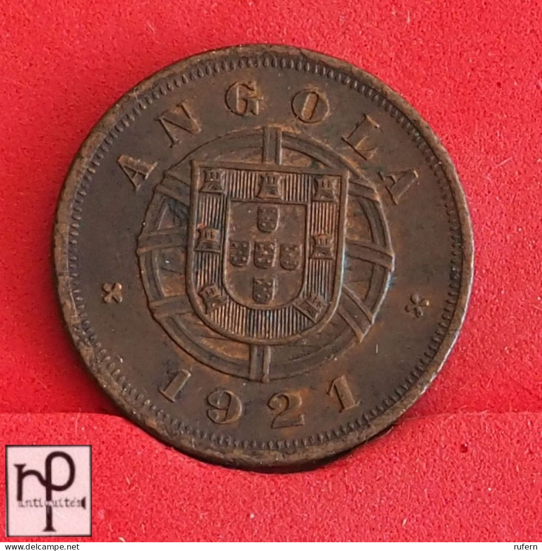 ANGOLA 5 CENTAVOS 1921 -    KM# 62 - (Nº54435) - Angola