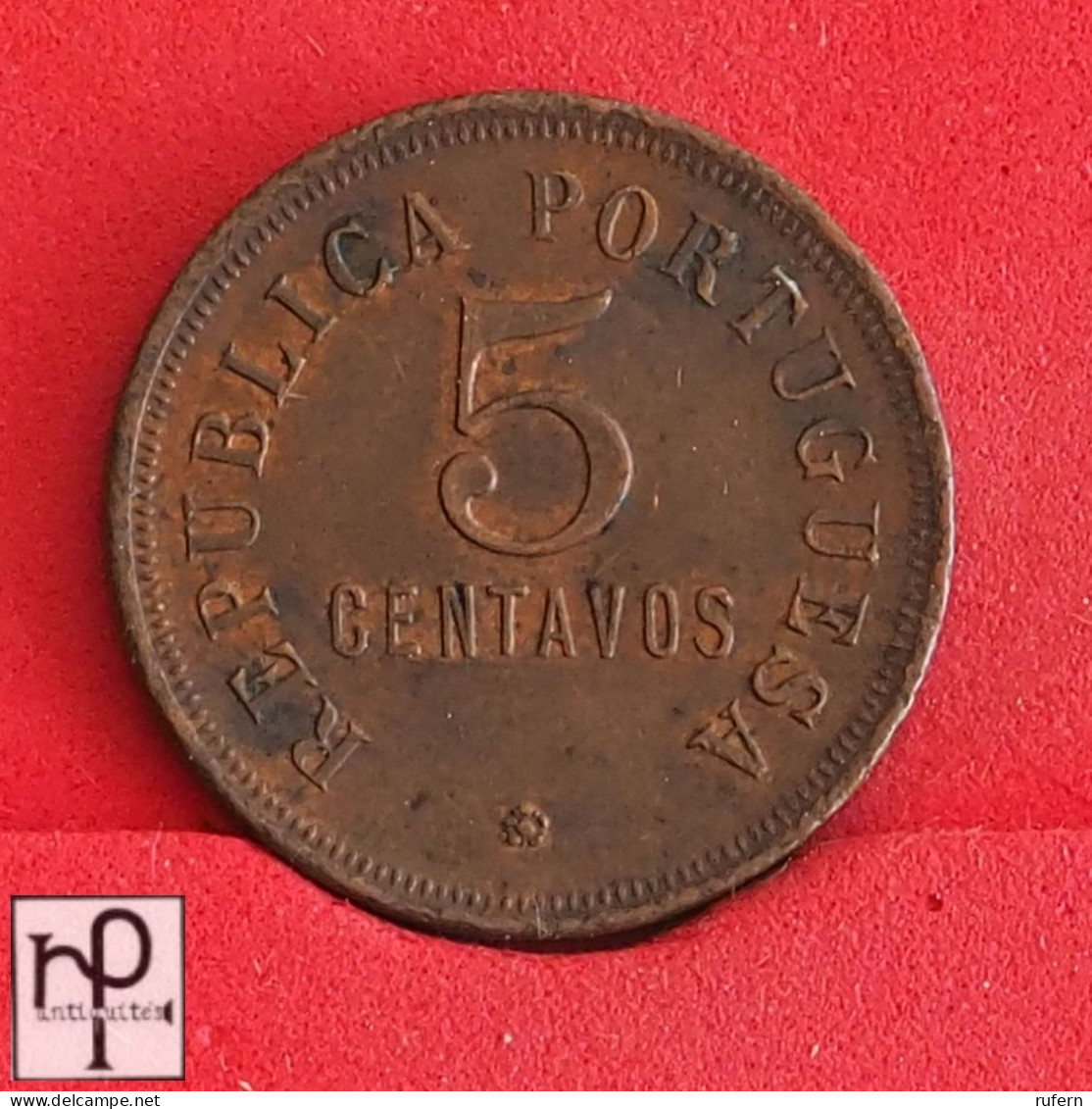 ANGOLA 5 CENTAVOS 1921 -    KM# 62 - (Nº54435) - Angola