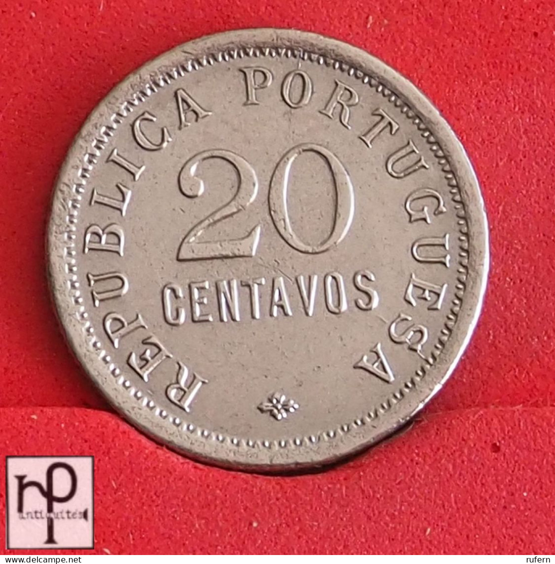 ANGOLA 20 CENTAVOS 1921 -  KM# 64 - (Nº54437) - Angola