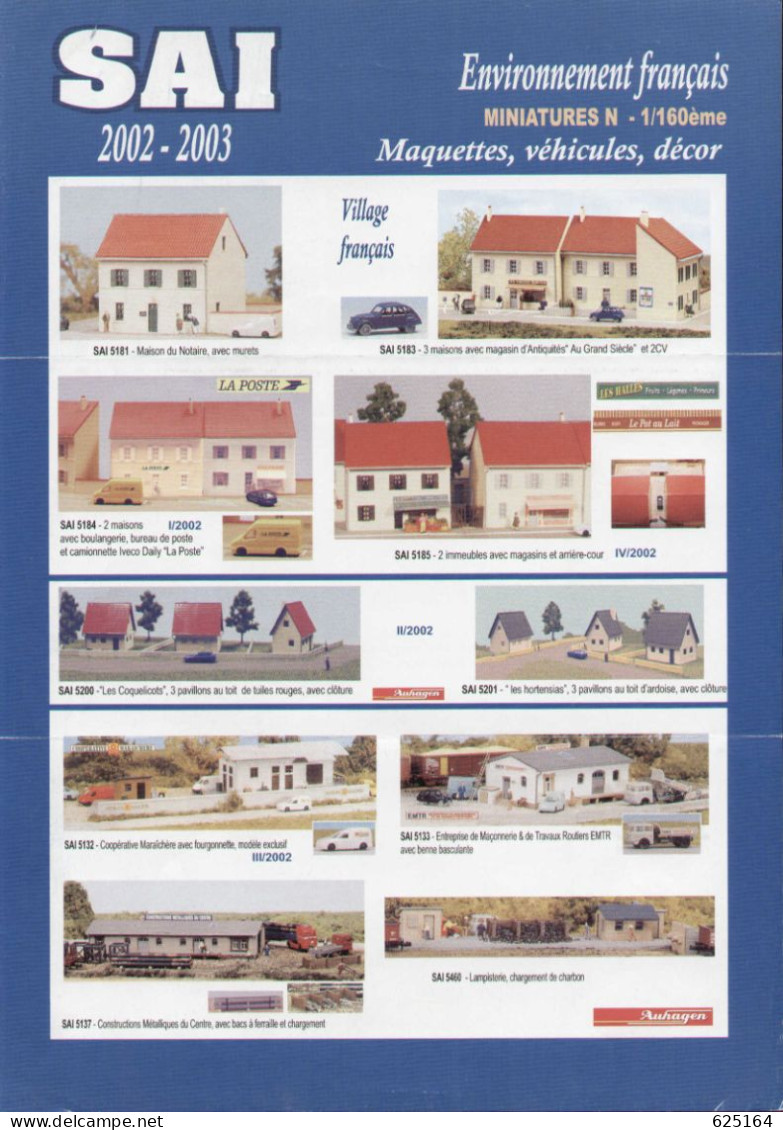 Catalogue SAI 2002.03 Mauquettes, Vehicules, Décor  N 1/160éme - Français