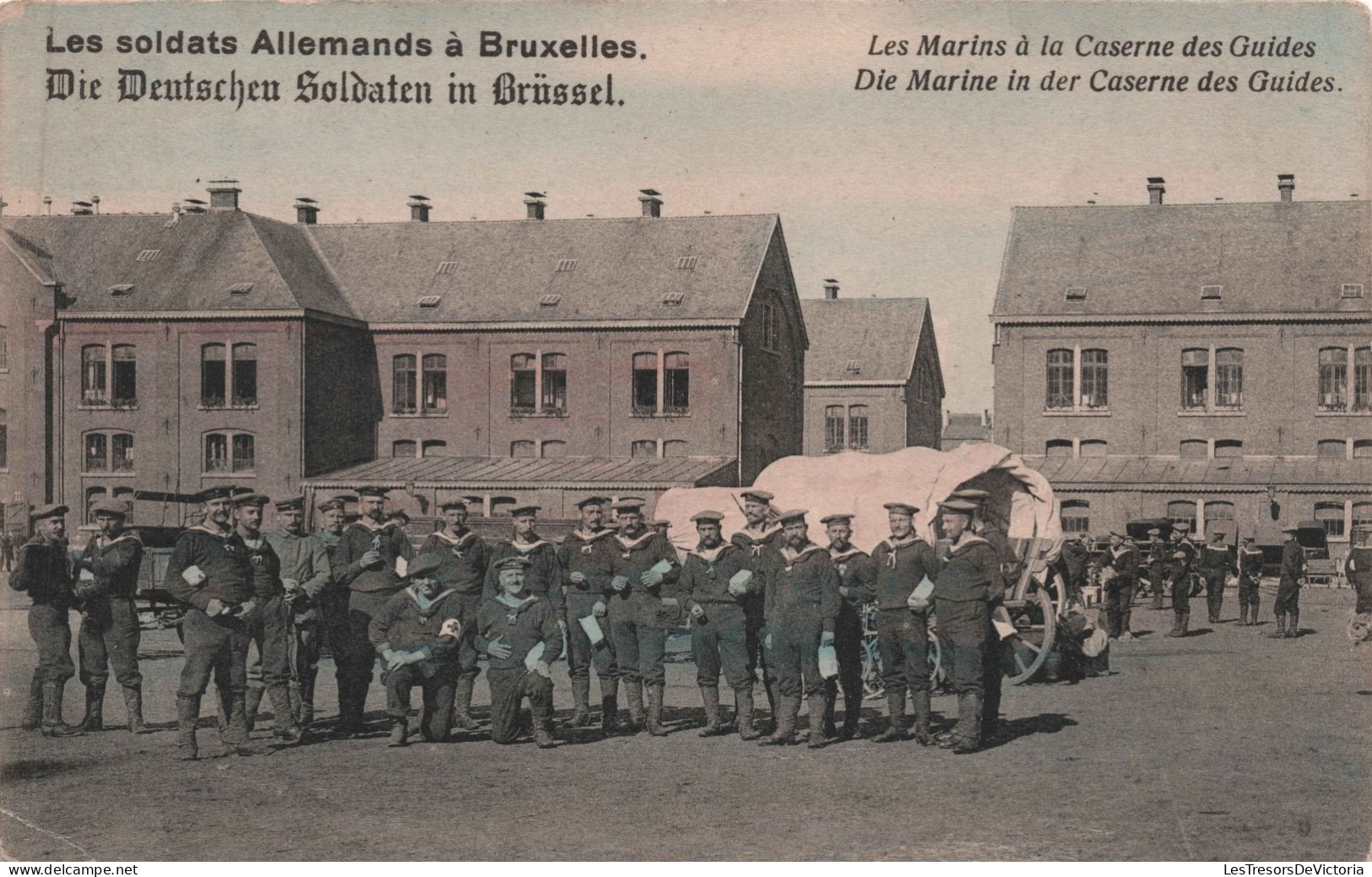 BELGIQUE - Bruxelles - Les Soldats Allemands A Bruxelles - Les Marins à La Caserne Des Guides - Carte Postale Ancienne - - Otros & Sin Clasificación