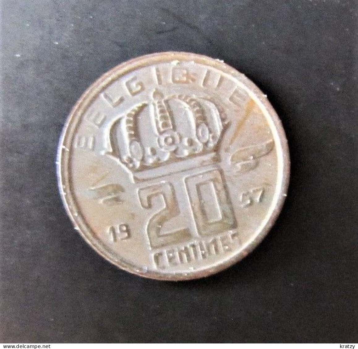 BELGIQUE - Pièce De 20 Centimes - Cuivre - 1957 - 20 Centimes